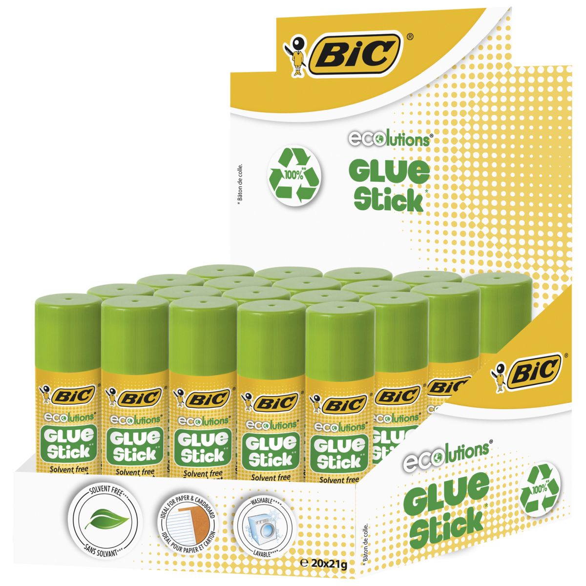 Klej w sztyfcie Ecolutions 21g 21g Bic (8923451)