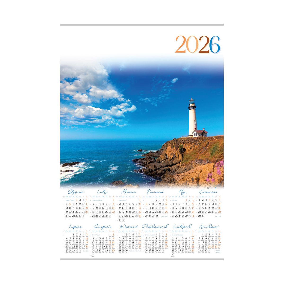 Kalendarz ścienny (401000) k:2915-377 BALONY plakatowy 607mm x 880mm Lucrum (PL06)