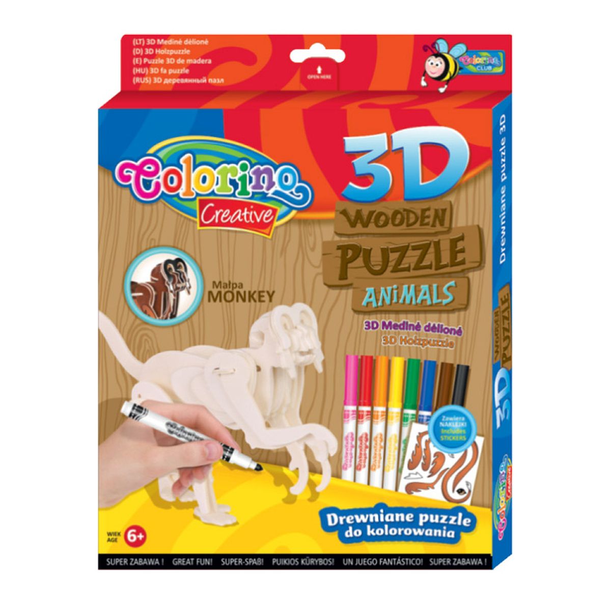 Puzzle Colorino drewniane Patio (32490)