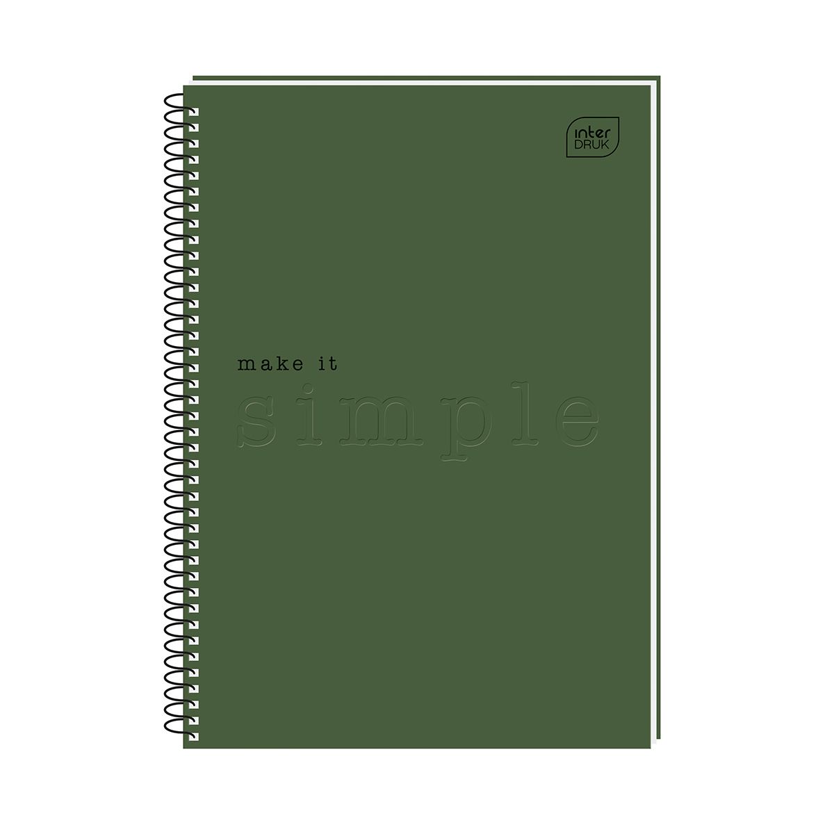 Kołozeszyt (kołobrulion) Interdruk SIMPLE 5902277314253 A4 5k. 70g krata