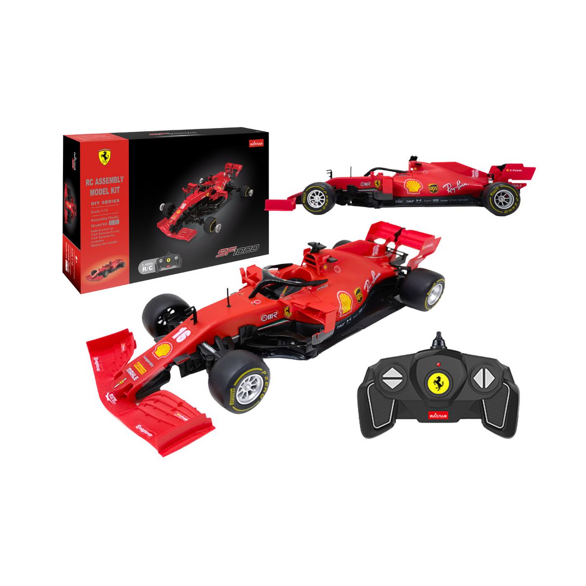 Klocki konstrukcyjne Auto RC Rastar 1:16 Ferrari SF1000 Bolid Czerwony Lean (20575)