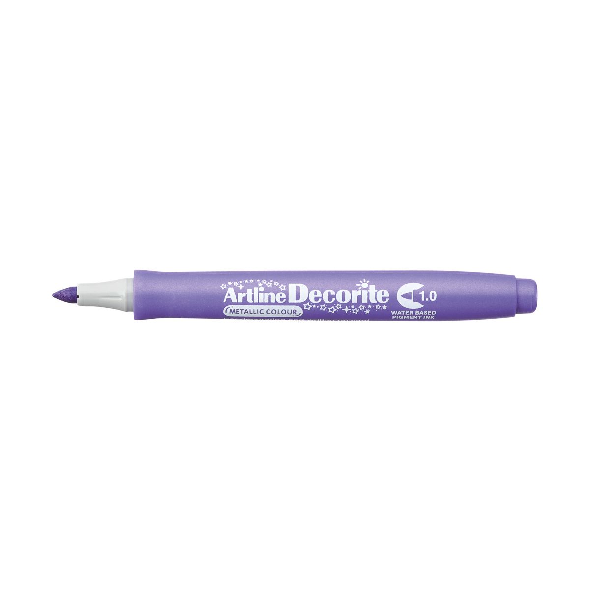 Marker permanentny Artline fiolet metaliczny decorite fiolet 1,0mm pędzelek końcówka (AR-033 6 6)