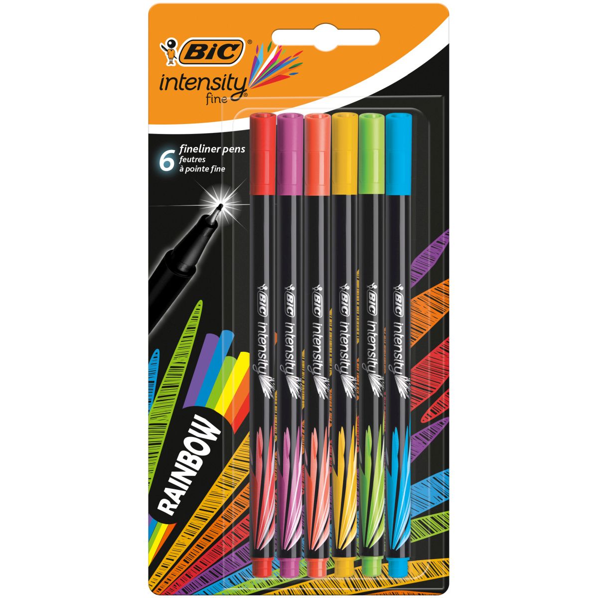 Cienkopis Bic Intensity  FINE mix 0,4mm 6kol. (950444)