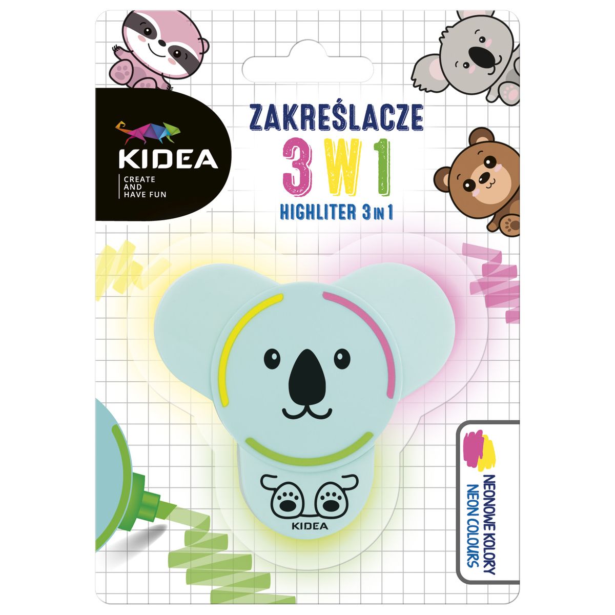 Zakreślacz Kidea mix (F3W1KA)