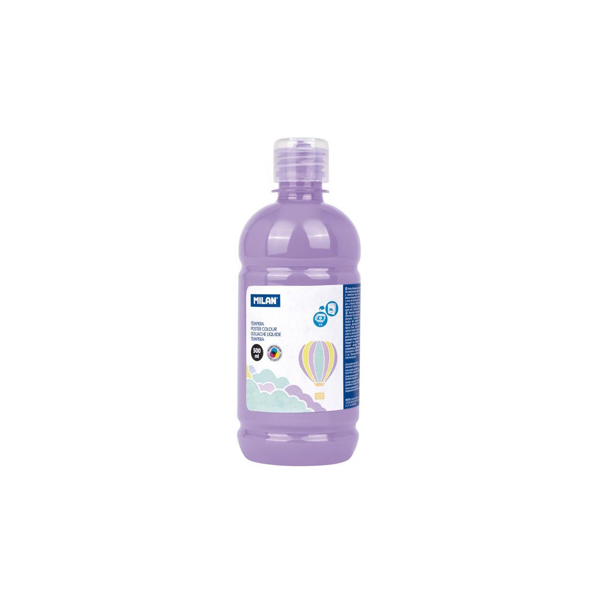 Farba tempera pastelowa kolor: fioletowy 500ml 1 kolor. Milan (03640P)