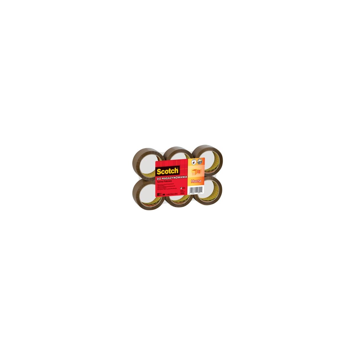 Taśma pakowa 50x66 [mm x m] brązowa Scotch (S5066F6)