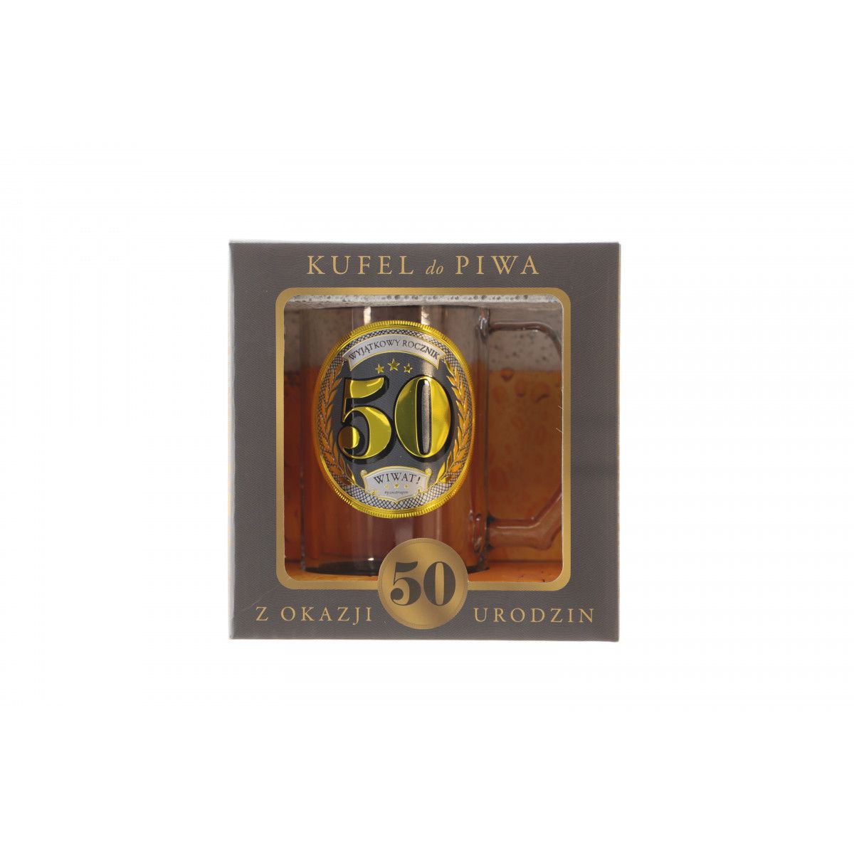 Kubek wielokrotnego użytku GOLD-50 urodziny 400ml Pan Dragon (5901854985558)