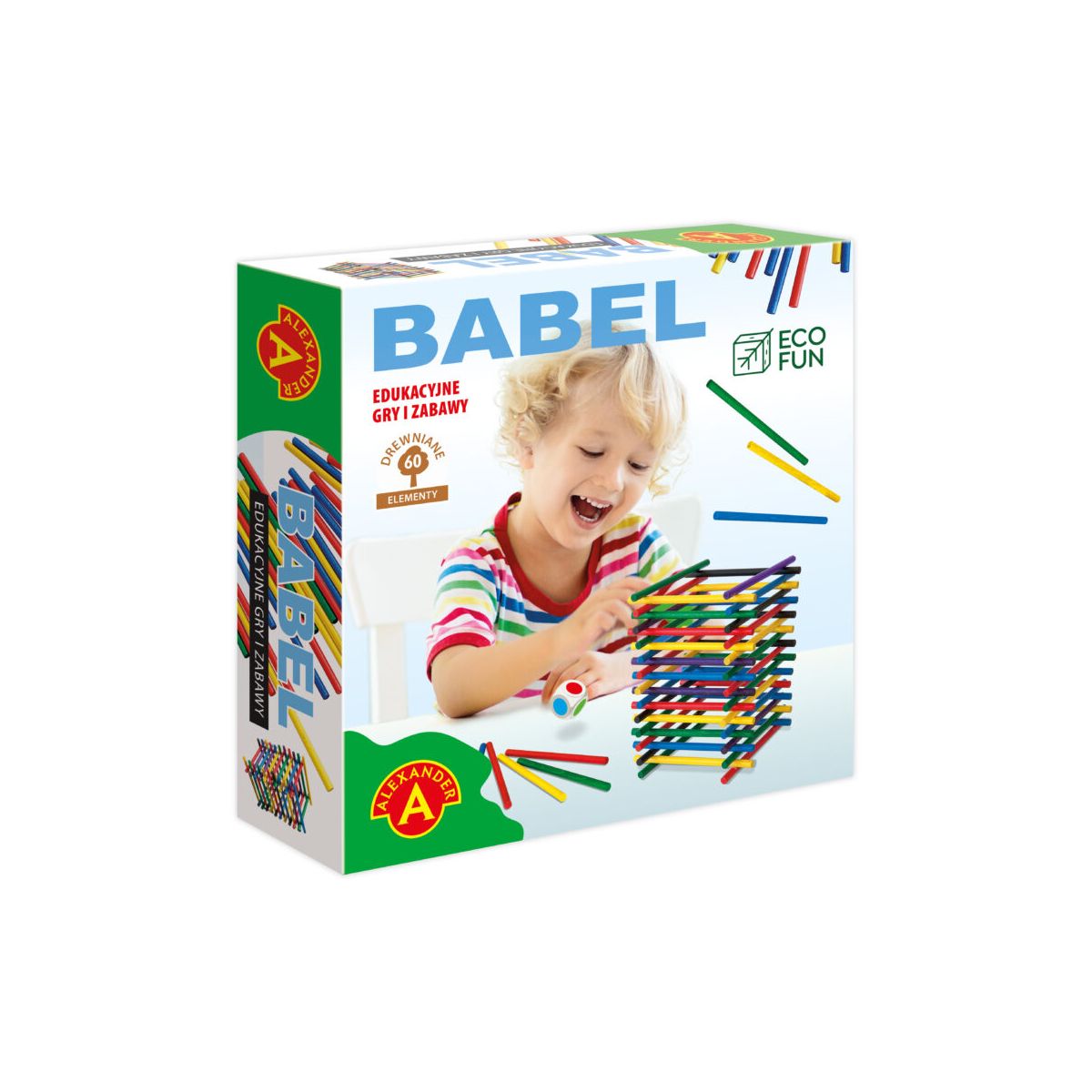 Gra edukacyjna Alexander Eco Fun – Babel gra drewniana