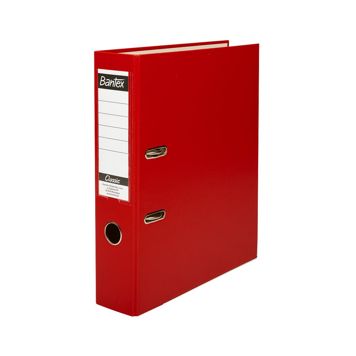 Segregator dźwigniowy Bantex Classic A4 75mm czerwony (400044101)