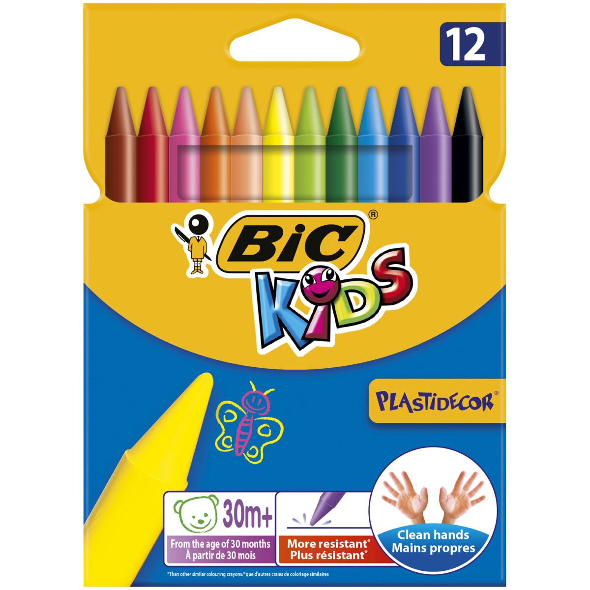 Kredki świecowe Bic Kids Plastidecor 12 kol 12 kol. (920299)