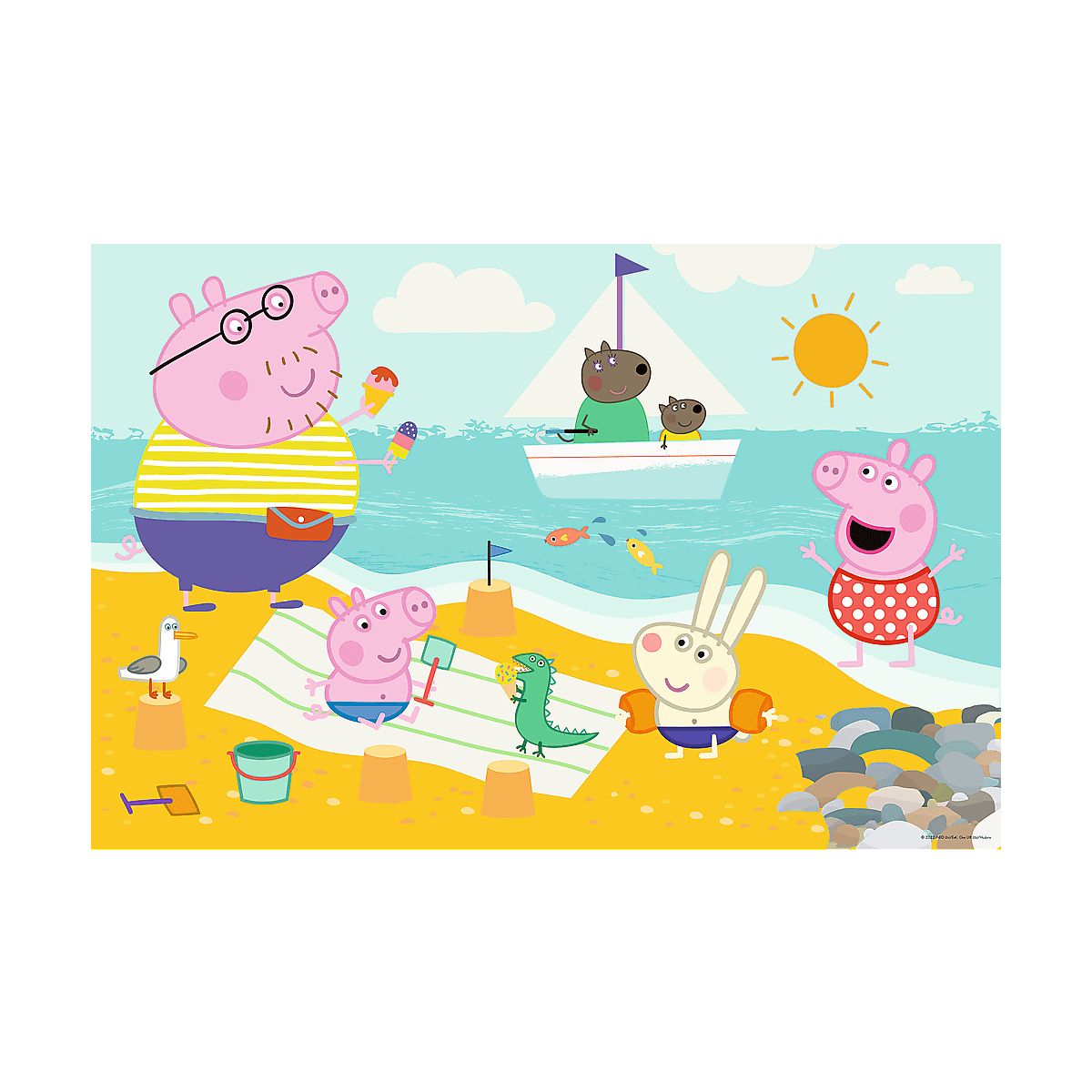 Puzzle Trefl Peppa Pig Super maxi Radosny dzień Peppy 24 el. (41010)