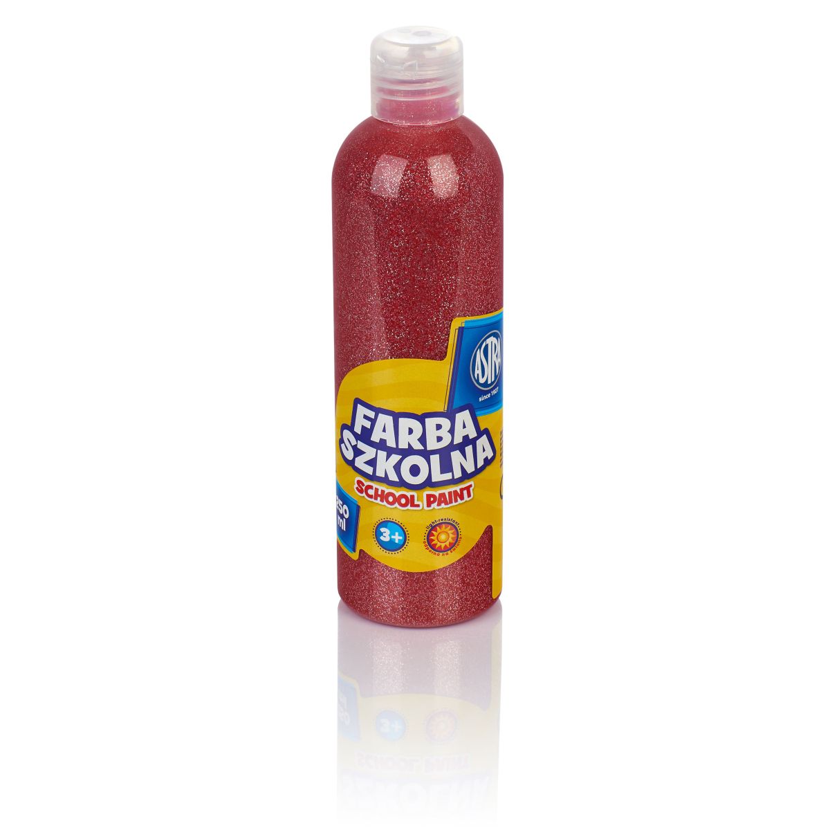Farby plakatowe szkolne kolor: czerwony 250ml 1 kolor. Astra