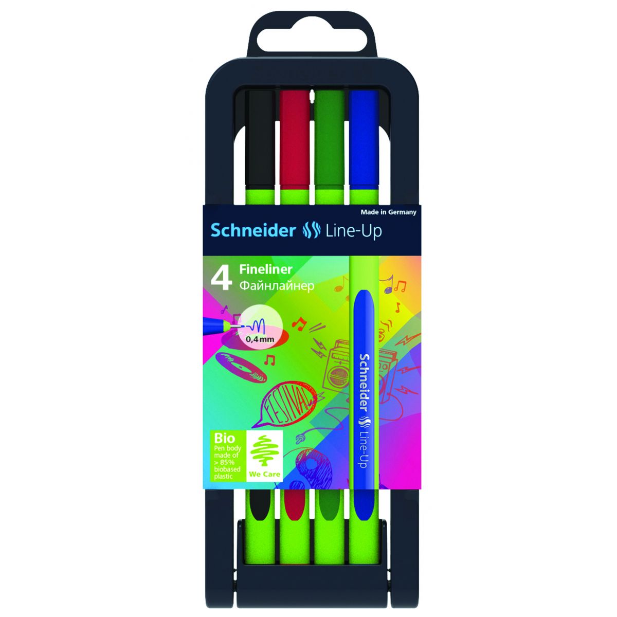 Cienkopis Schneider Line-Up, mix 0,4mm 4kol. (SR191094)