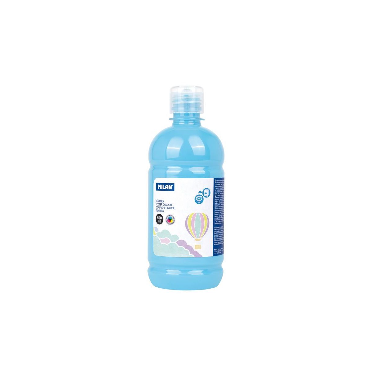 Farba tempera pastelowa kolor: niebieski 500ml 1 kolor. Milan (03652P)