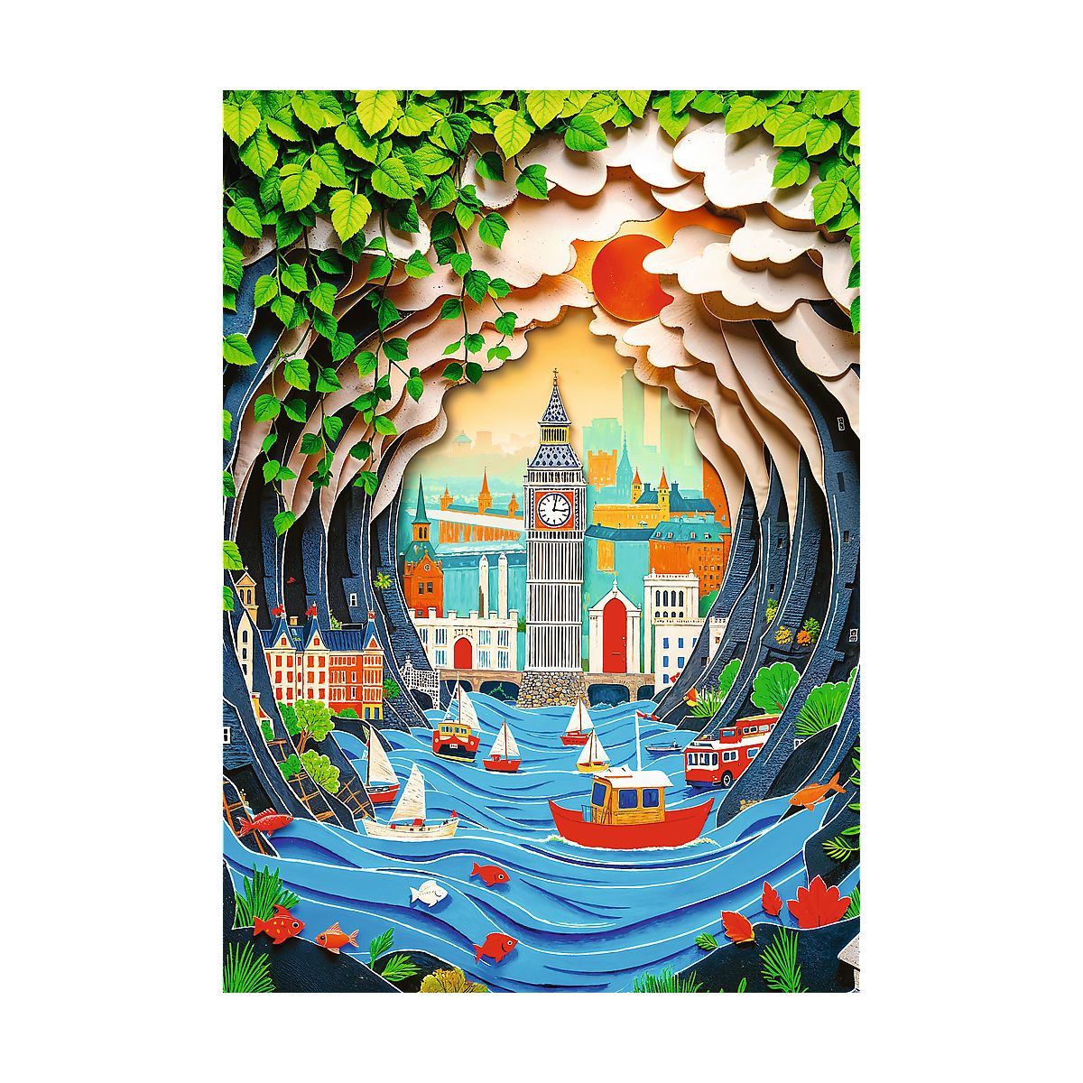 Puzzle Jubileuszowe Londyn 1000 el. Trefl (40043)