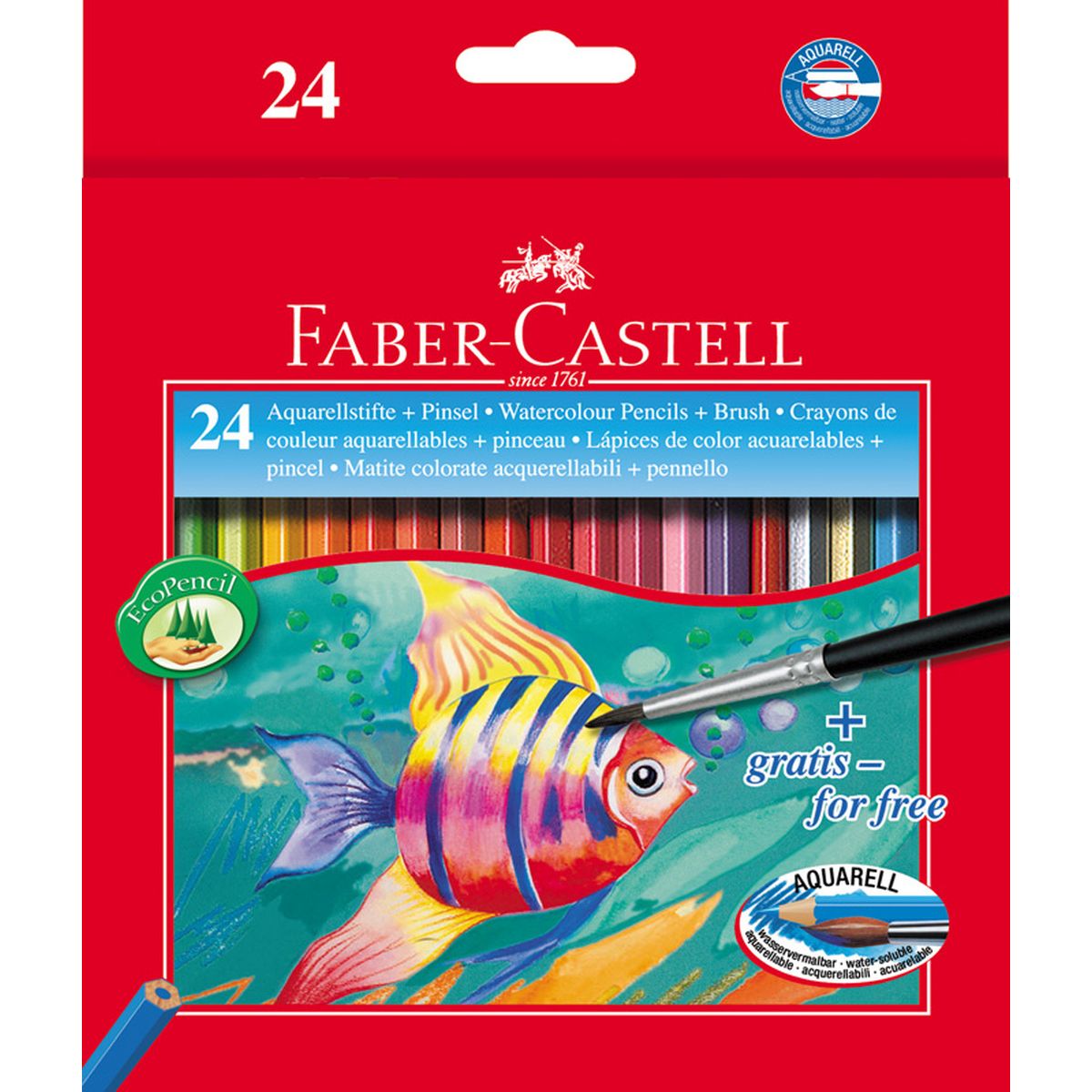 Kredki akwarelowe Faber Castell 24 kol.