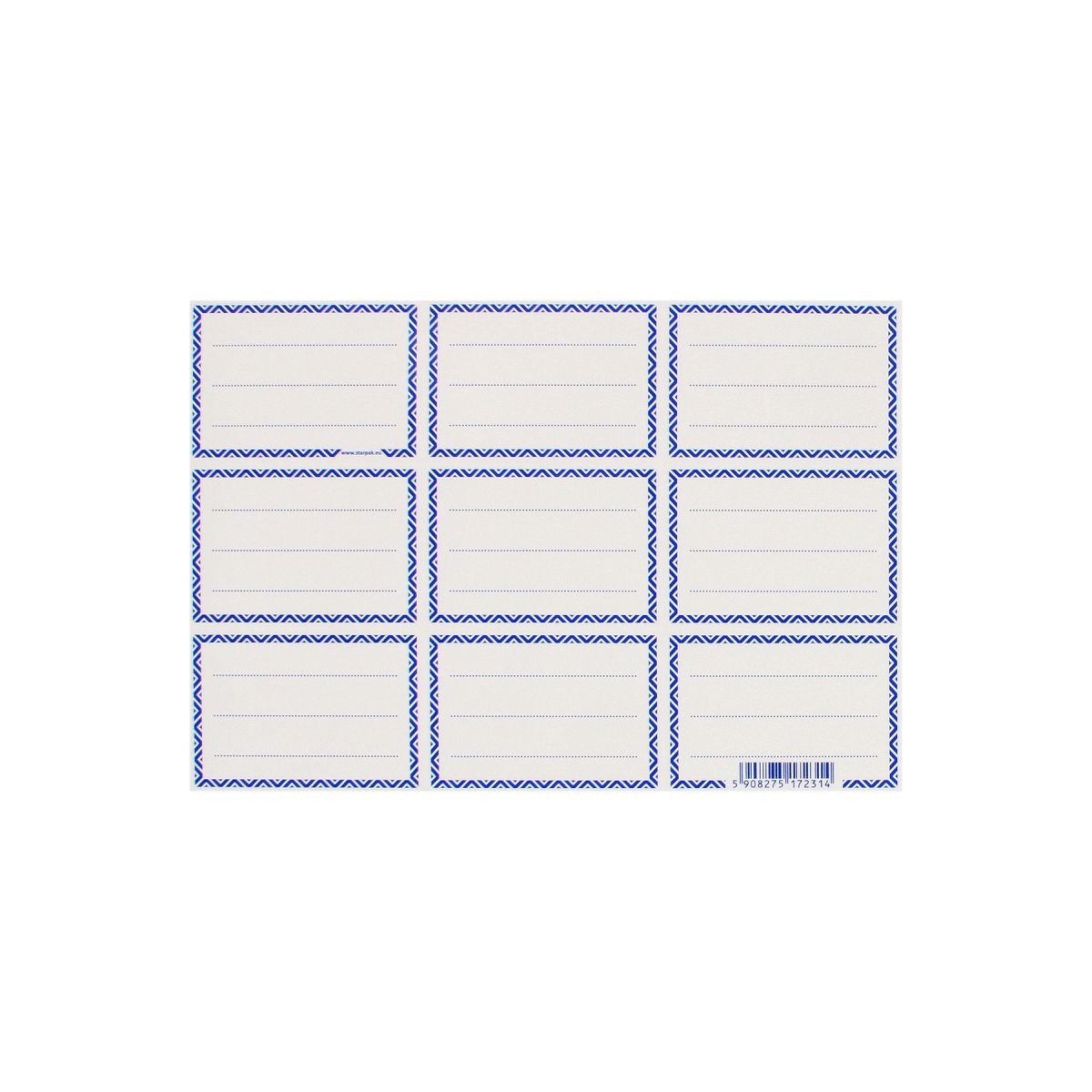 Naklejka na zeszyt Starpak Frame 1 [mm:] 165x110 (494476)