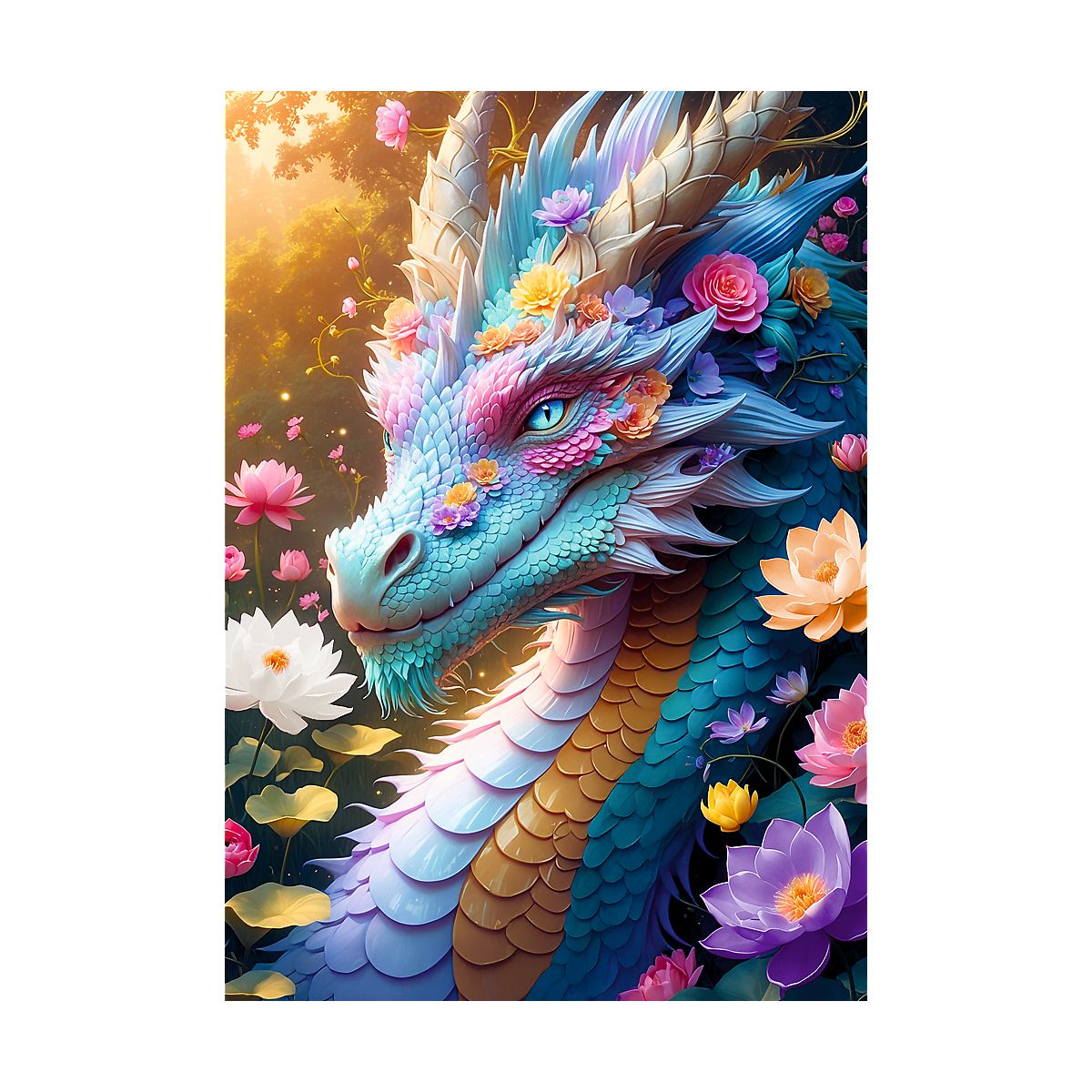 Puzzle Kolorowy Smok 1000 el. Trefl (10953)