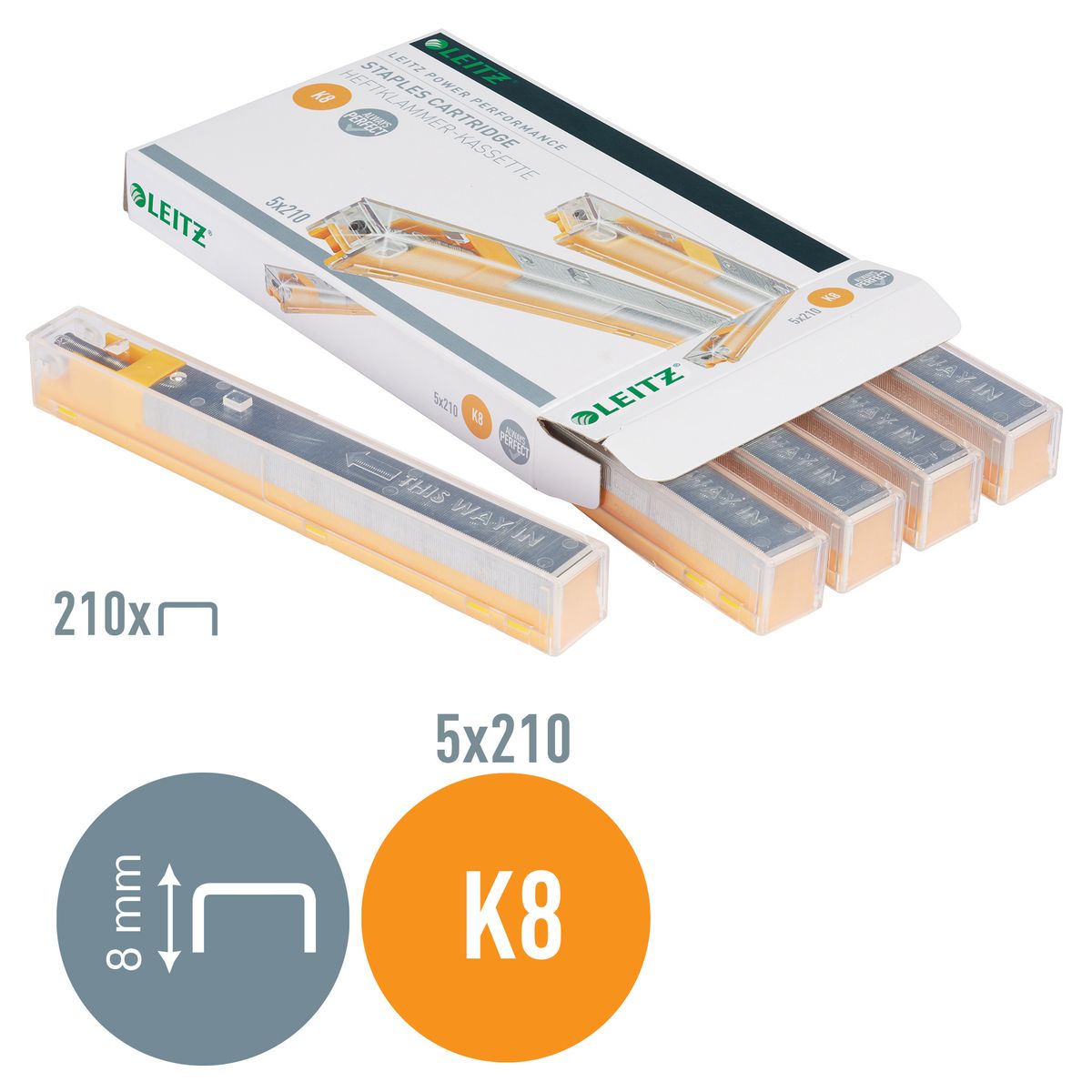 Zszywki K8 Leitz 1050 szt (55920000)