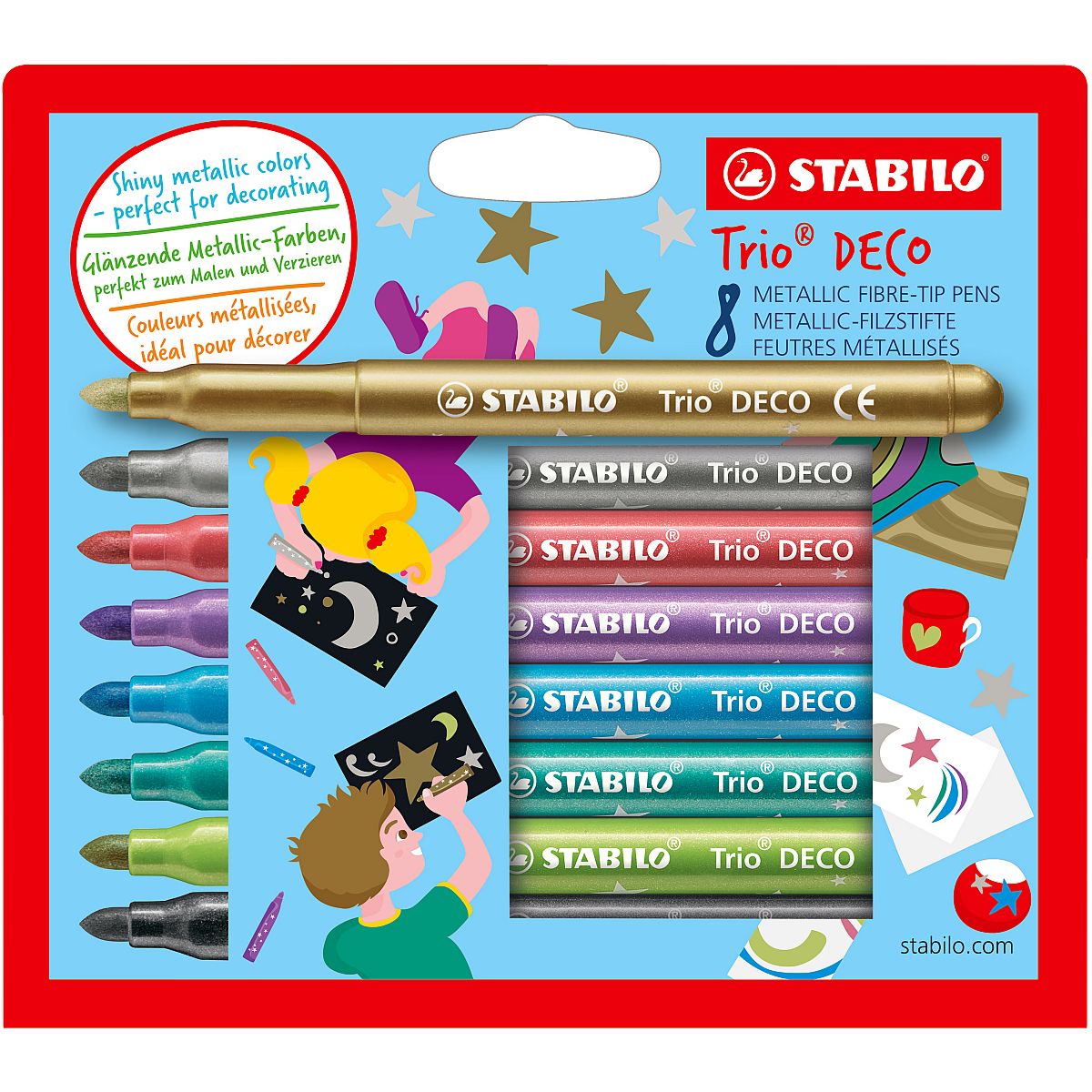 Flamaster Trio DECO 8 kol. Stabilo (377/8-6)