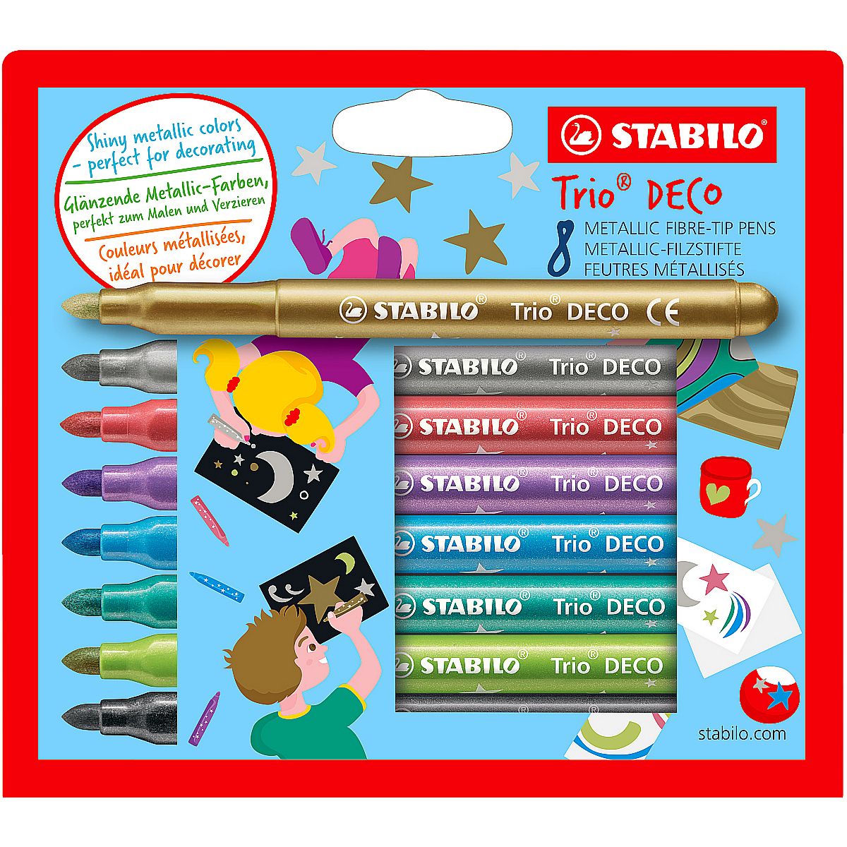 Flamaster Trio DECO 8 kol. Stabilo (377/8-6)