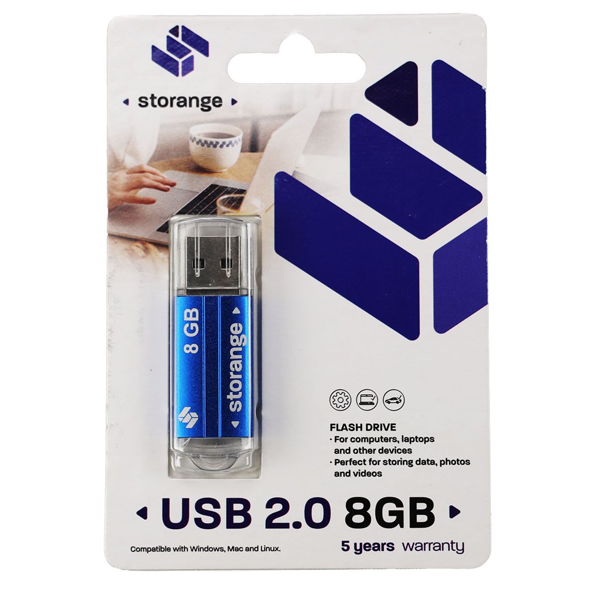 Pendrive Storange Blue 8GB (STORANPEN8GBBLUE2.0)