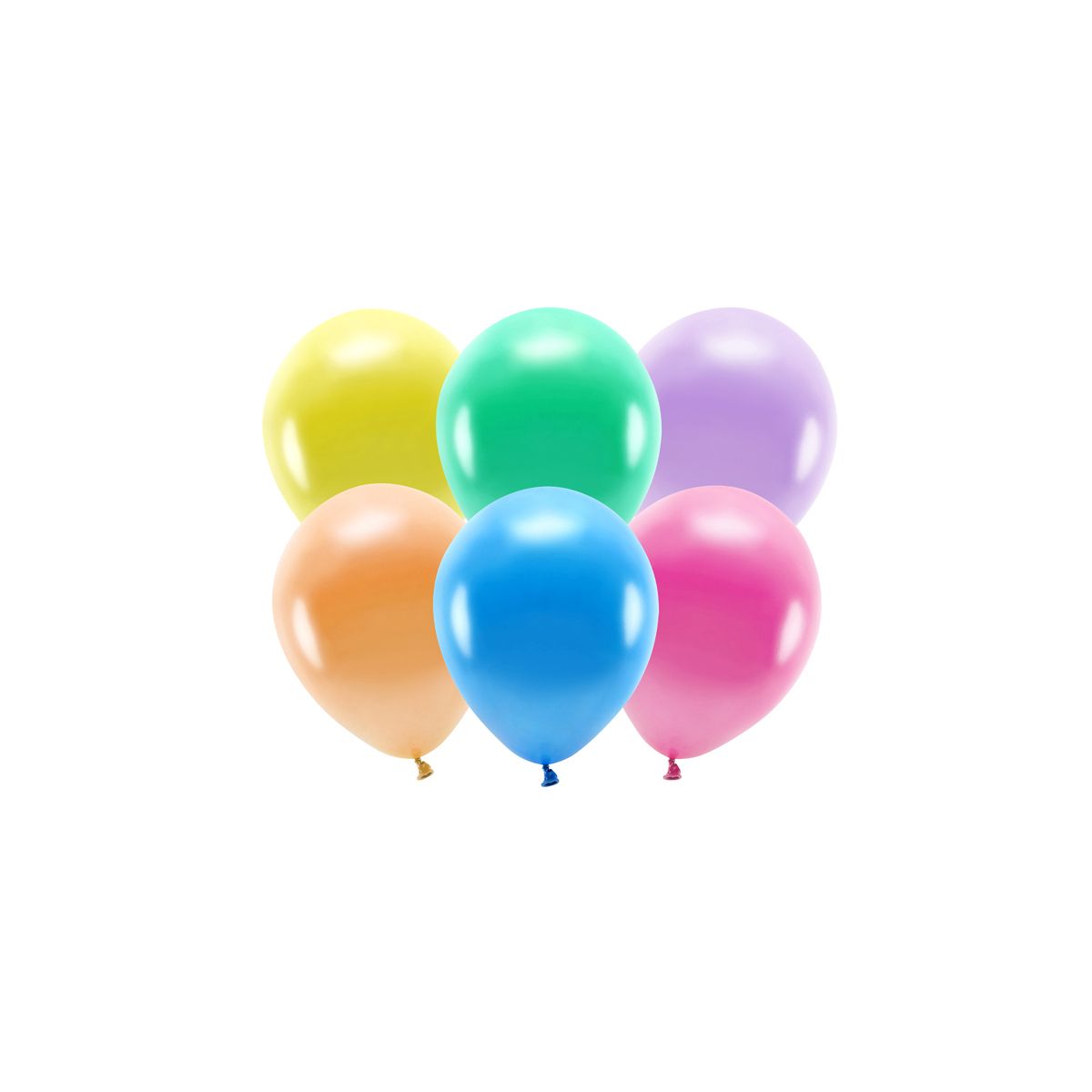 Balon gumowy Partydeco Eco metalizowane mix 260mm (ECO26M-000-10)