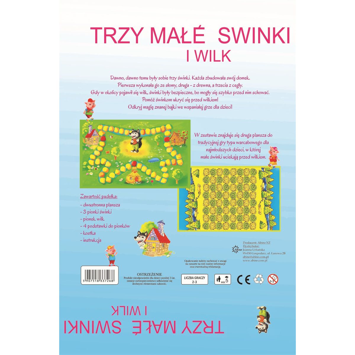 Gra planszowa TRZY ŚWINKI Abino