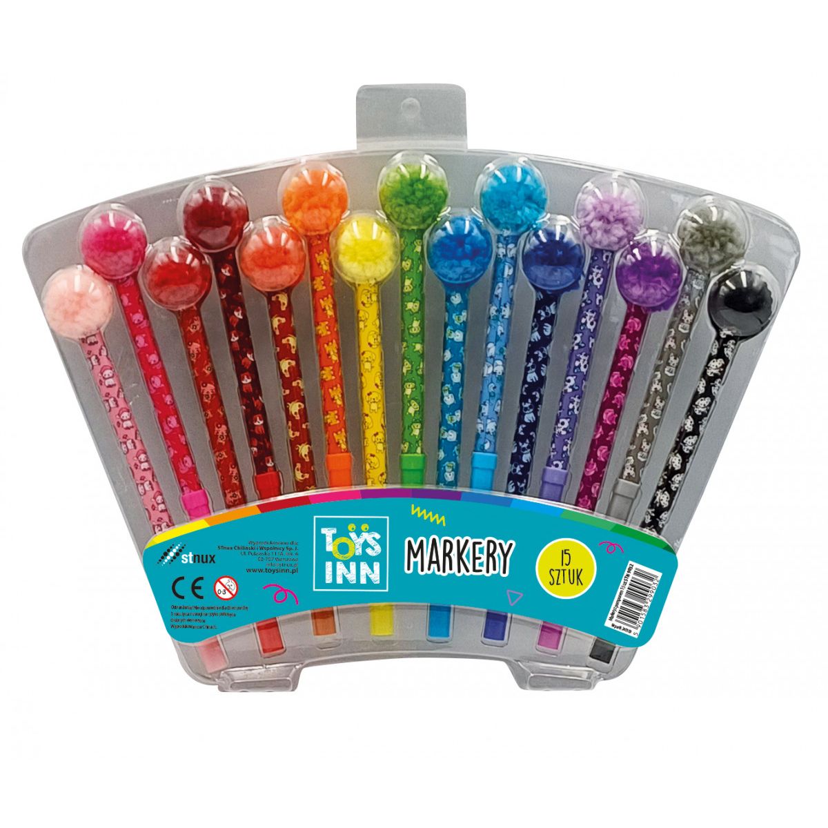 Marker do papieru z pomponem mix Stnux (STN9032)