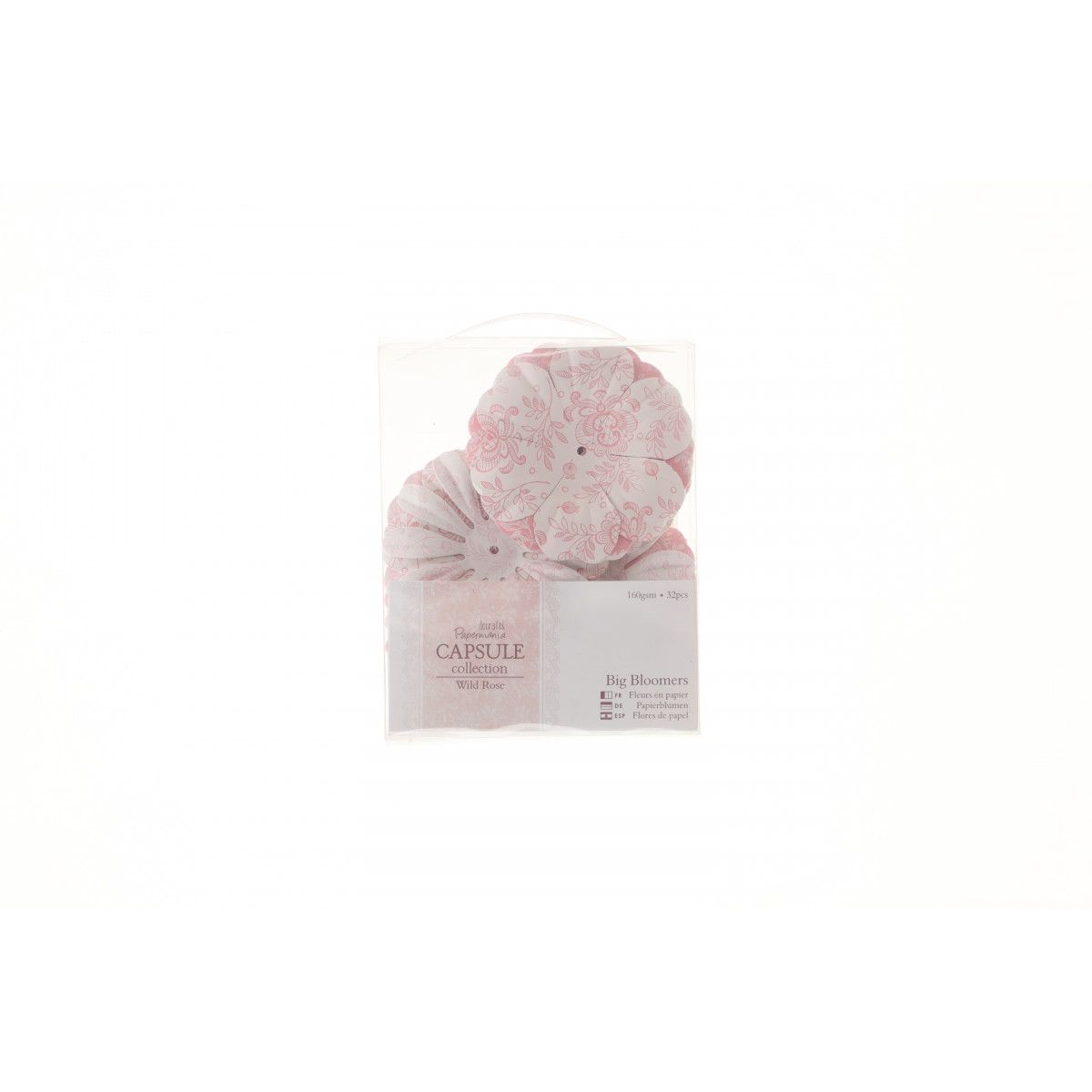 Ozdoba papierowa Papiermania płatki papierowe capsule wild rose duże 32 szt. (pma-157236)
