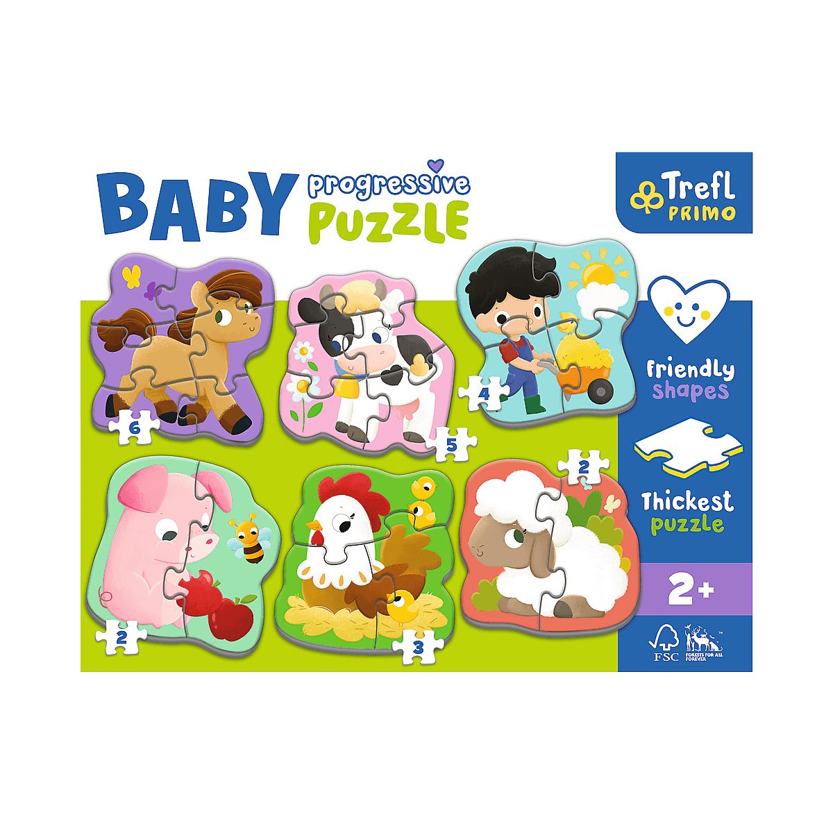 Puzzle Trefl Amscar Films Bing baby Farma (44000)