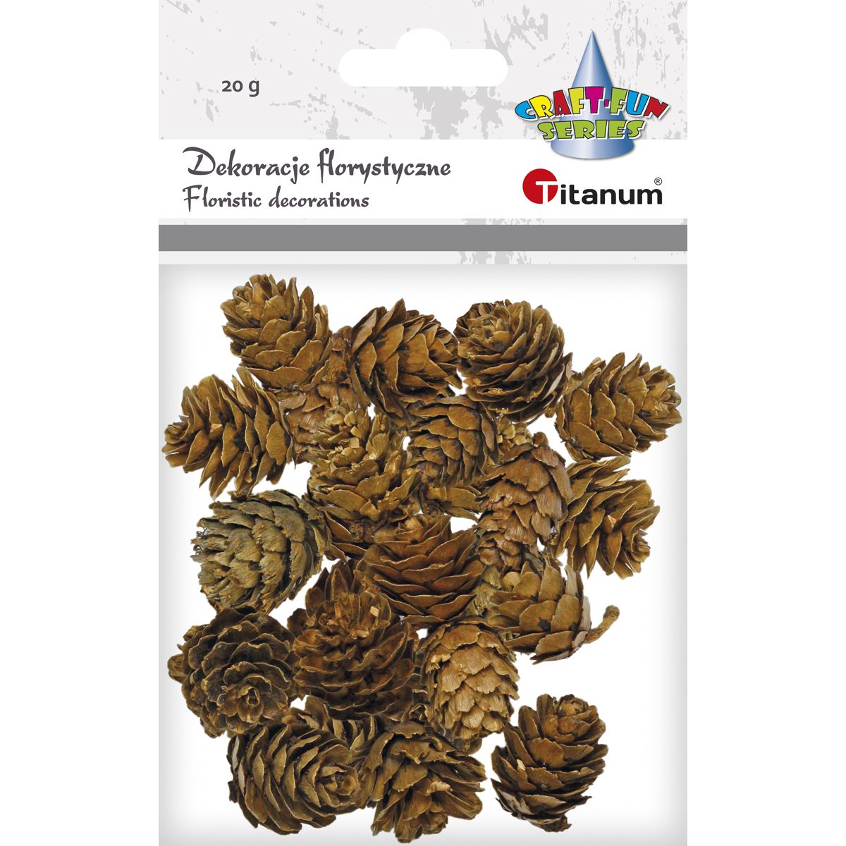 Ozdoba drewniana Titanum Craft-Fun Series szyszki (5903714533688)