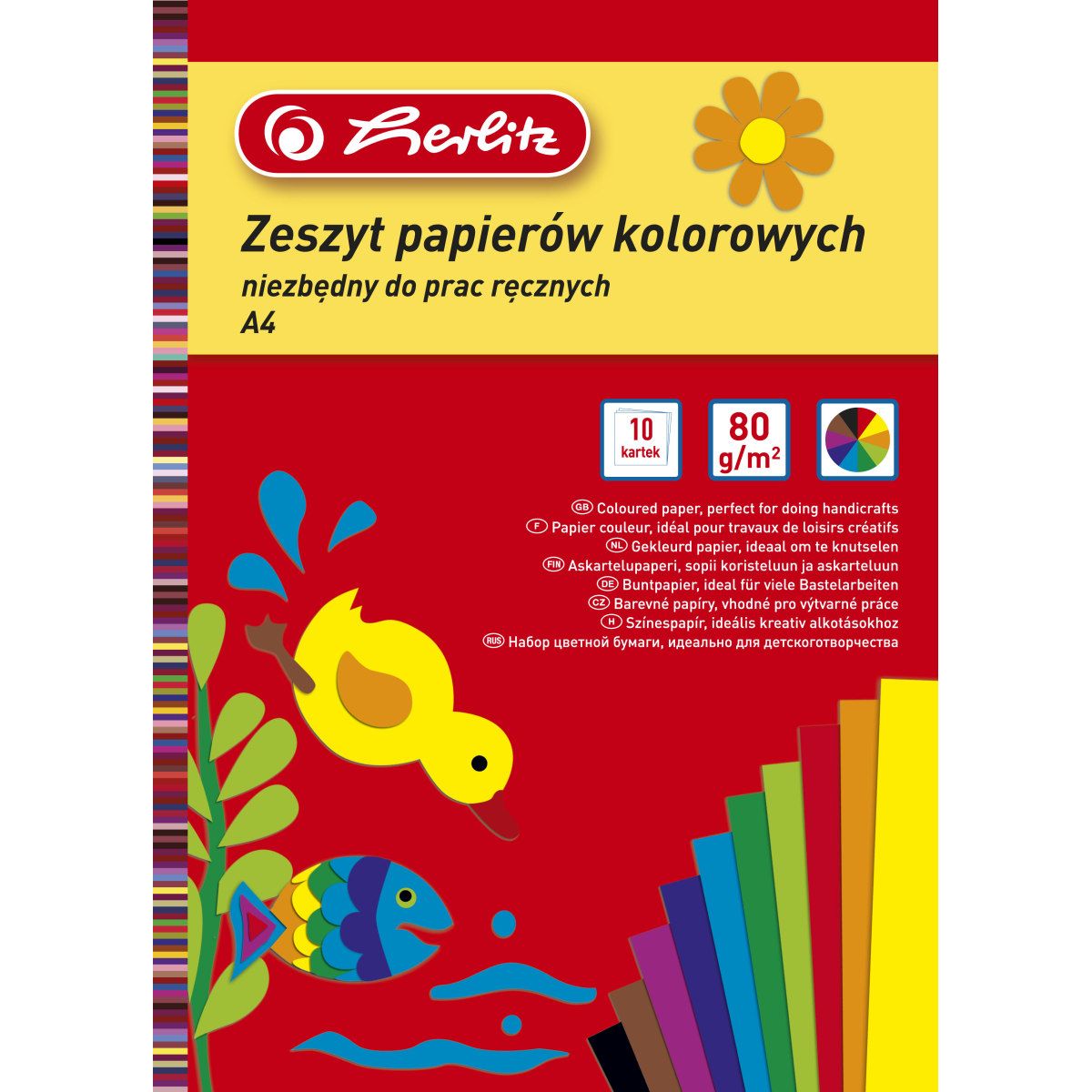 Zeszyt papierów kolorowych Herlitz 9583709 A4 (300023128)