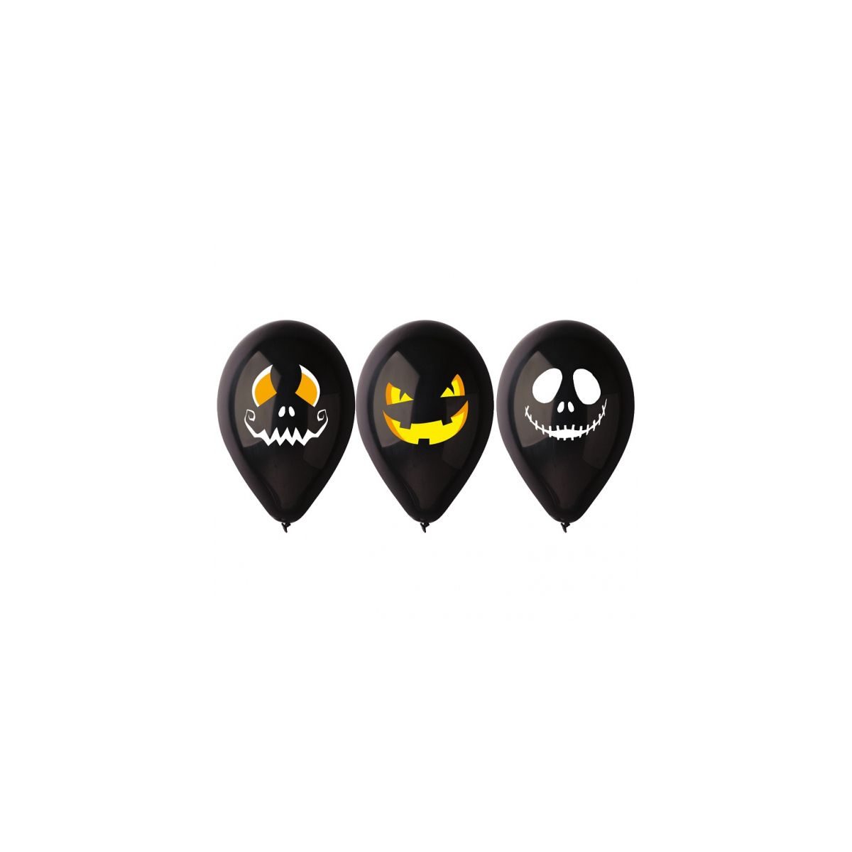 Balon gumowy PREMIUM HALLOWEEN TWARZE mix Godan (GB/PG39)