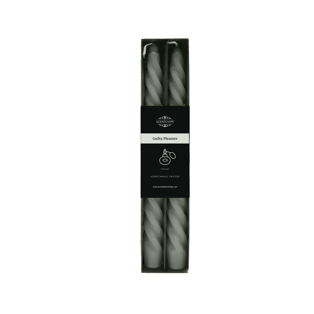 Świeca Pavoncella stołowa zakręcona o zapachu Guilty Pleasure (opak. 2 szt.) [mm:] 250 (8716516195643)