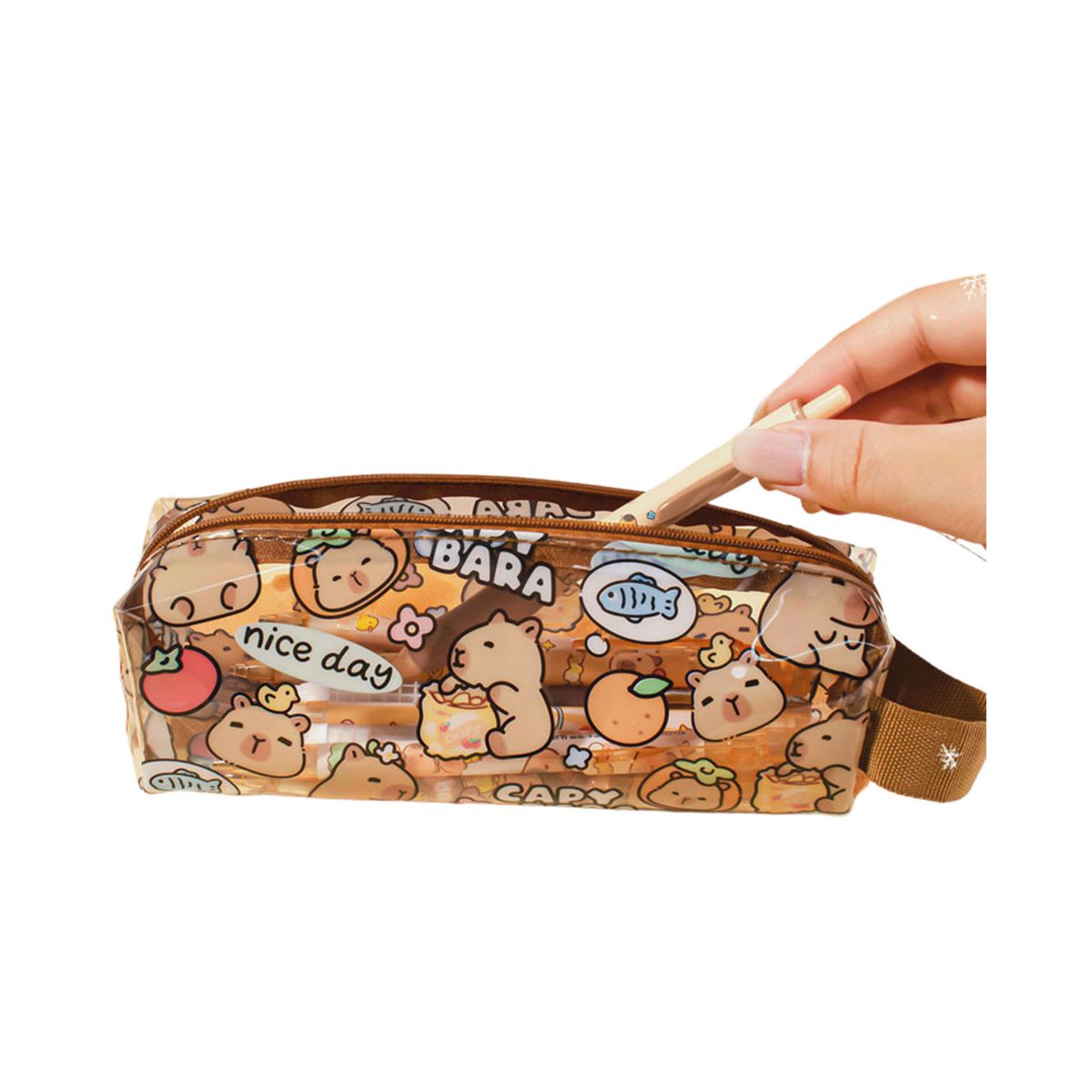 Saszetka Kapibara Przeźroczysty 19cm różne Lean (25038)