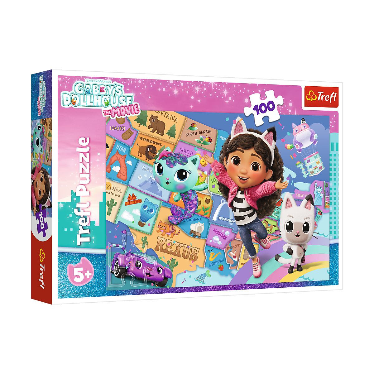 Puzzle Gabby Przyjaźń w kocim domku 100 el. Trefl (16515)