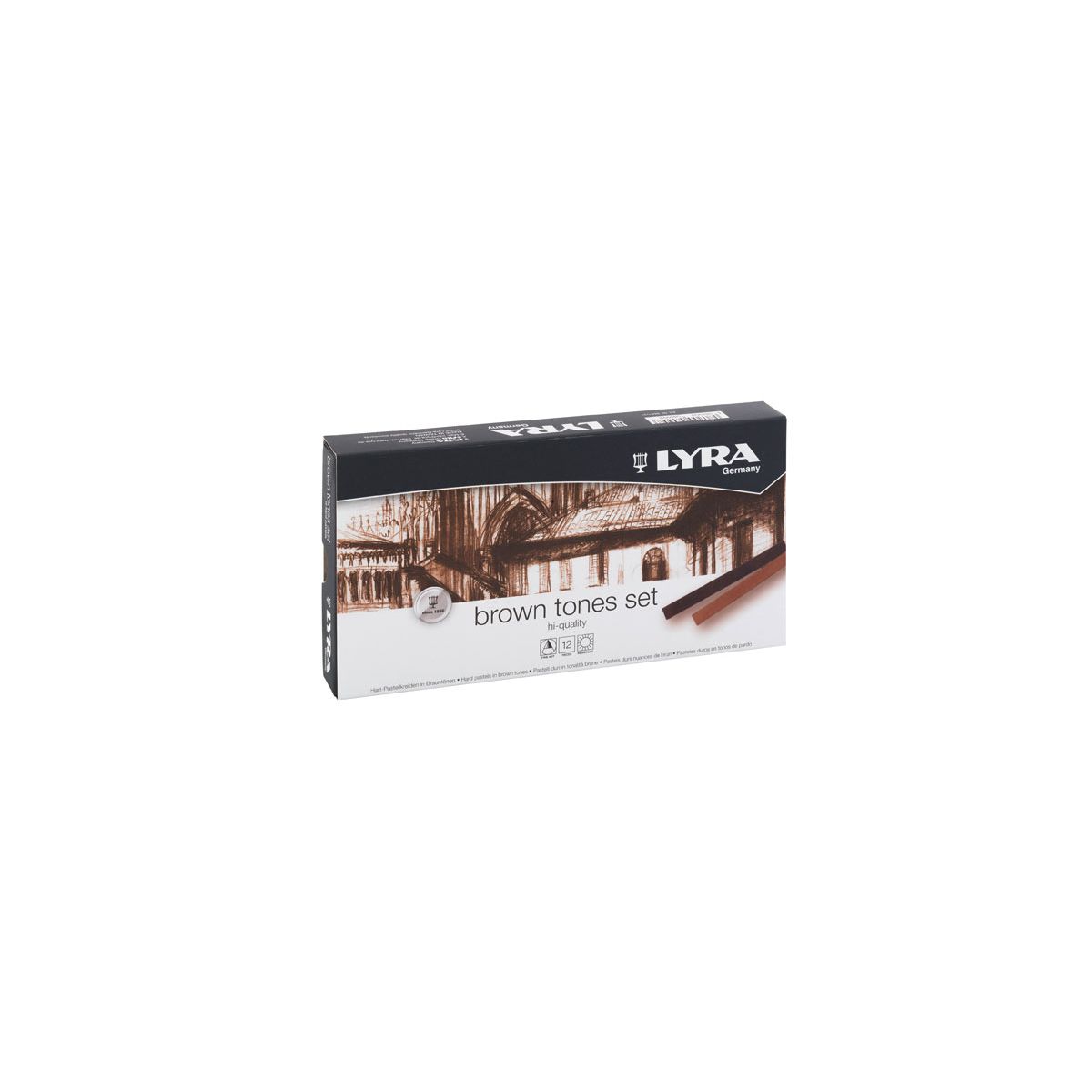 Pastele olejne Lyra Brown Tones 12 kol. (5641121)