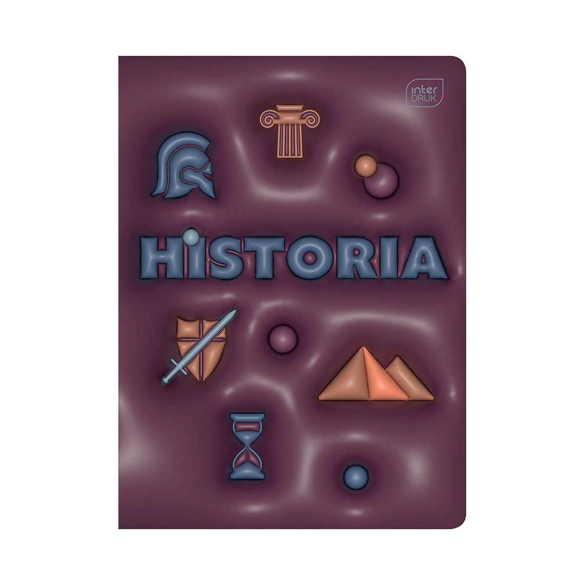 Zeszyt tematyczny HYBRID HISTORIA A5 60k. 70g krata Interdruk (+pigułka wiedzy)