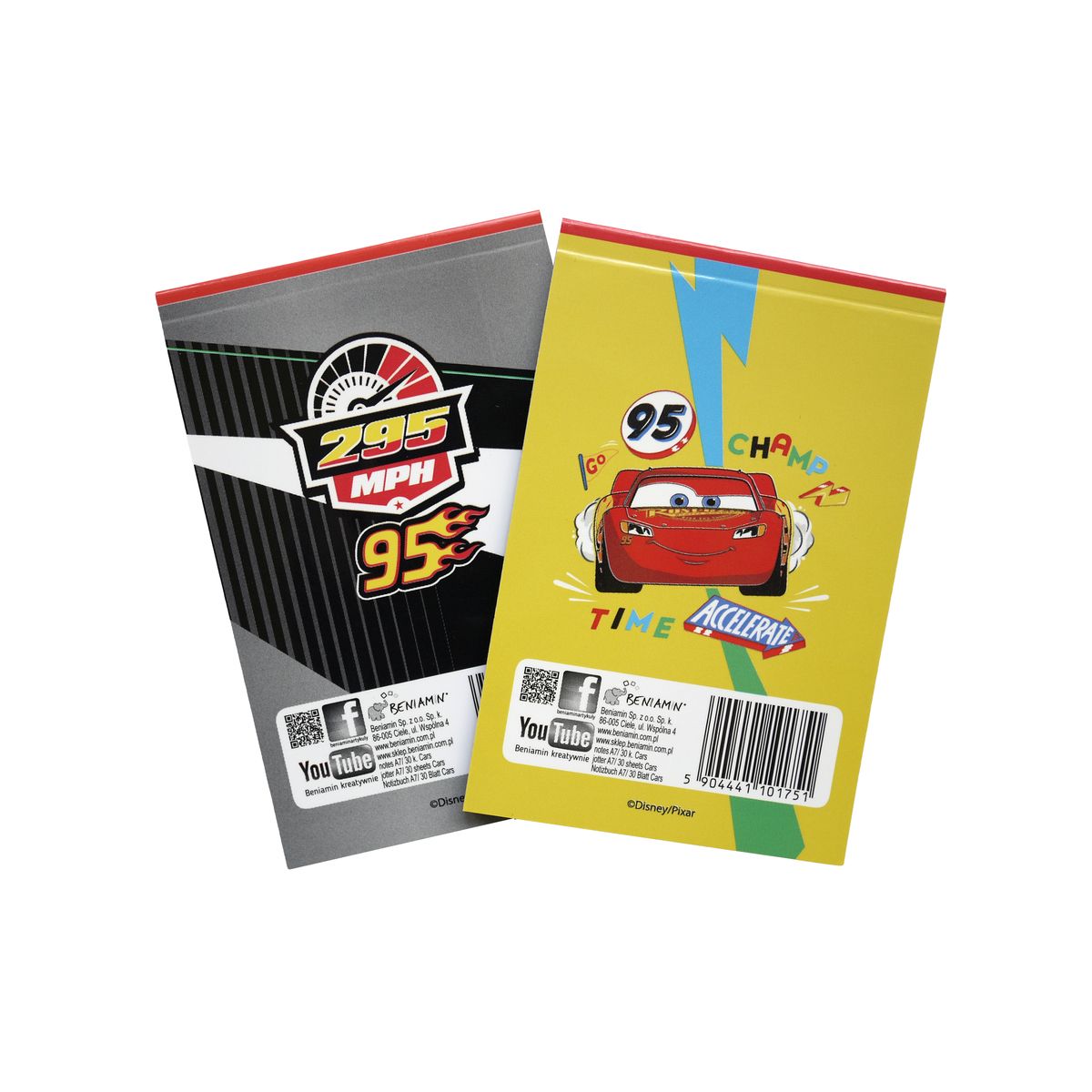 Notes (notatnik) Cars A7 30k. poddruk Beniamin (1751)
