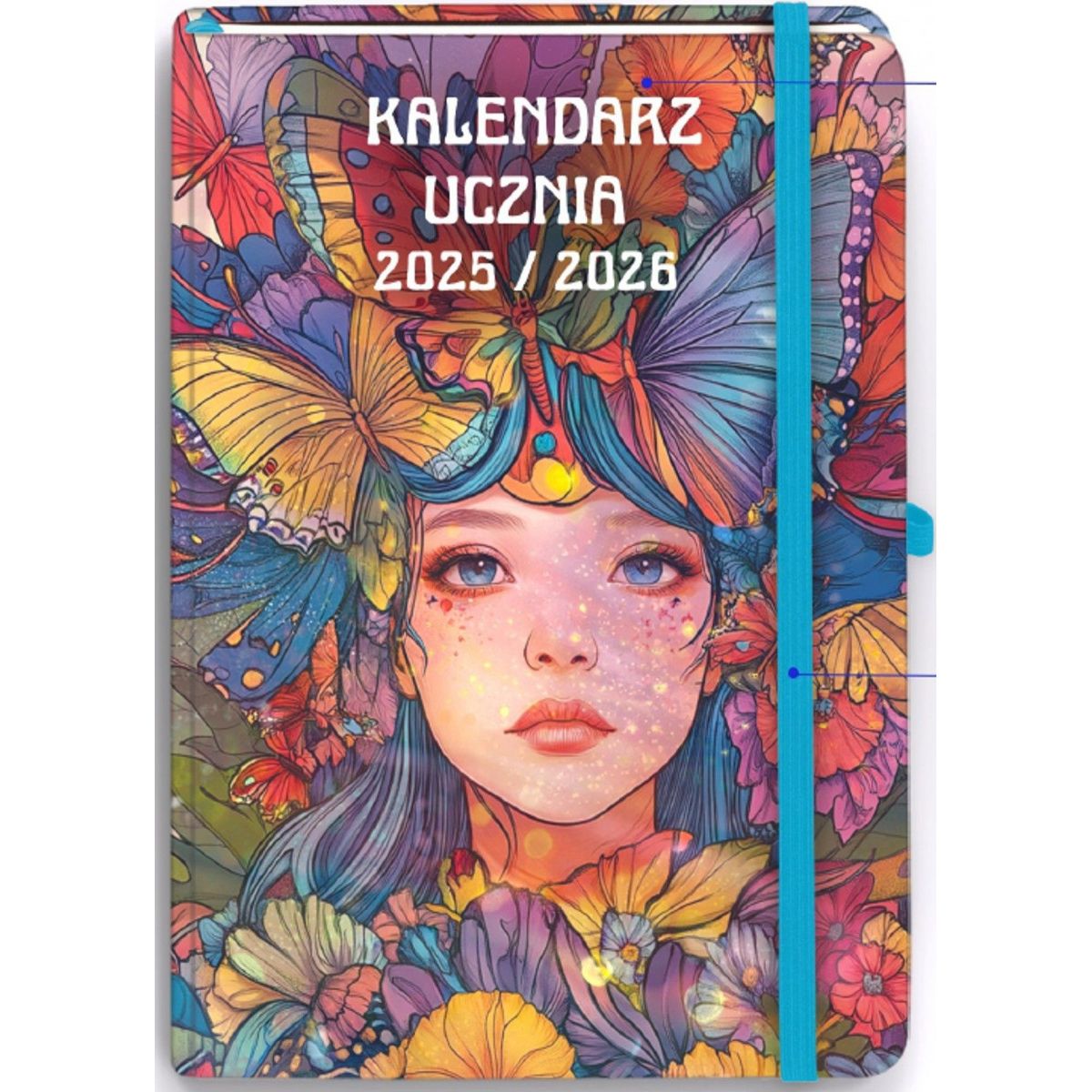 Kalendarz książkowy (terminarz) (308040) k:4071-670 UCZNIA DZIEWCZYNA B6 Antra (2025/2026)