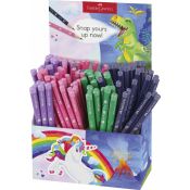 Ołówek Faber Castell Display jednorożec+dinozaury 80 szt. standardowy + 40 Jumbo HB (111555 FC)