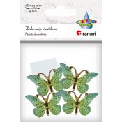 Dekoracja Titanum Craft-Fun Series Motyle plastikowe samoprzylepne (2324012-3)