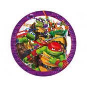 Talerz jednorazowy Godan Teenage Mutant Ninja Turtle Nickelodeon papier śr. 230mm 8 szt (96457)