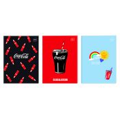 Zeszyt COCA COLA MAT+UV A5 32k. 70g trzy linie Interdruk
