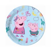 Talerz jednorazowy Godan Peppa Pig (Hasbro) papier śr. 230mm 8 szt (93436)