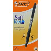 Długopis Bic SOFT FEELCLIC czarny czarny 1,0mm (837397)