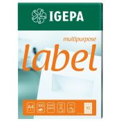 Etykieta samoprzylepna Igepa Label Multipurpose A4 biały [mm:] 105x48