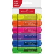 Zakreślacz Faber Castell Neon 1546 6 kol., mix 1,0-5,0mm (254646 FC)