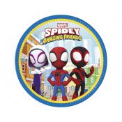 Talerz jednorazowy Godan Spidey papier śr. 230mm 8 szt (94876)